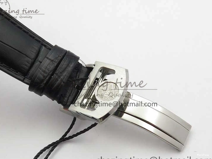 MIROTIME 0108 Portuguese Real PR Real Annual Calendar IW503502 ZF 1:1 Best Edition Black Dial Steel Markers on Black Leather Strap A StreetReady 7134